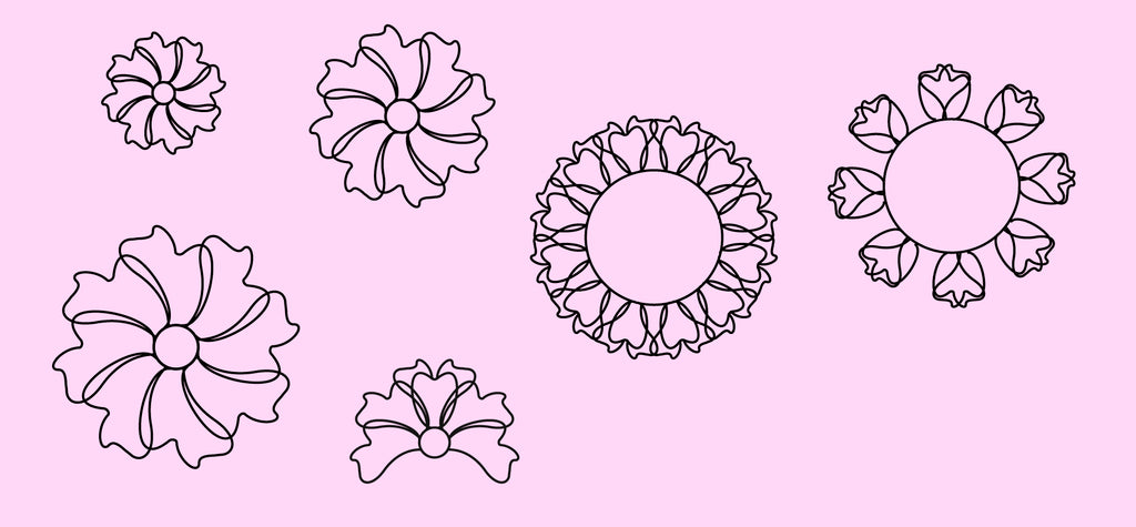 DM Quilting – Ribbons & Bows & Wreath Templates