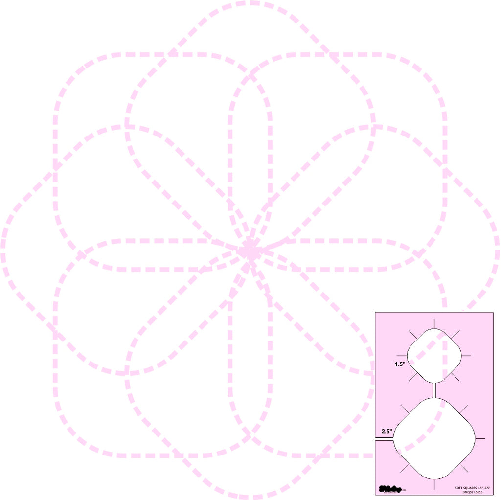 DM Quilting – Soft Square Templates