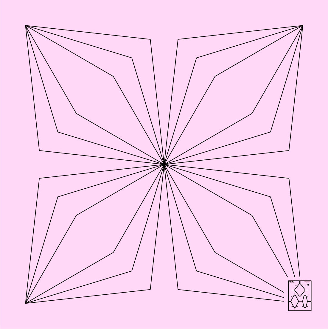 DM Quilting – Triad Diamond Templates
