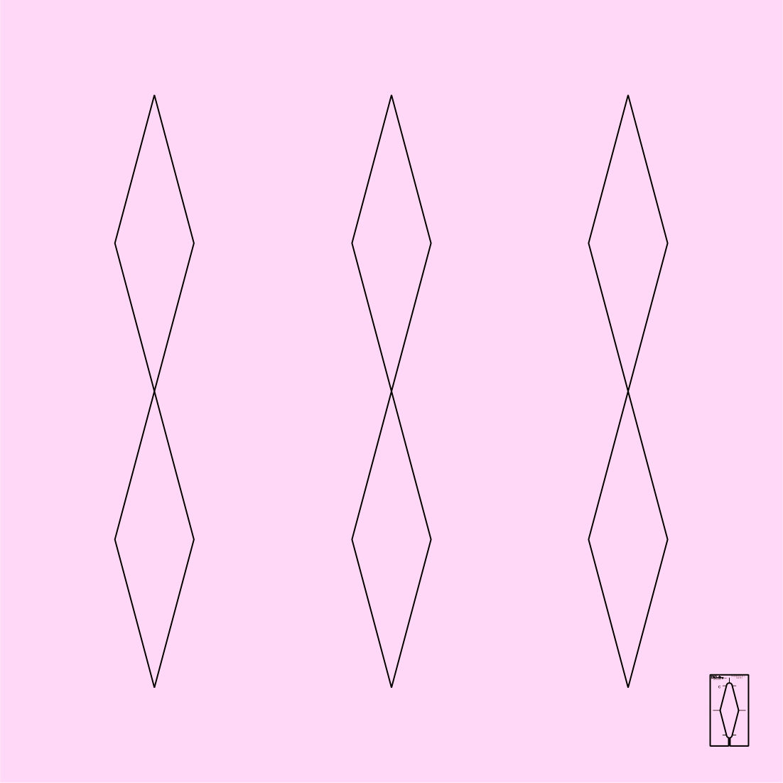 DM Quilting – Triad Diamond Templates