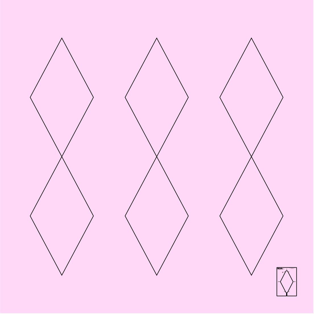 DM Quilting – Triad Diamond Templates