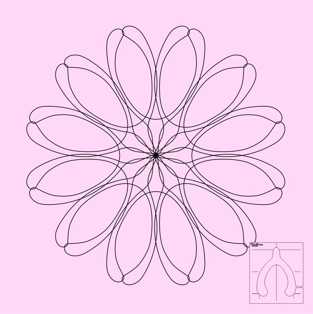 DM Quilting – Wish Bone Templates