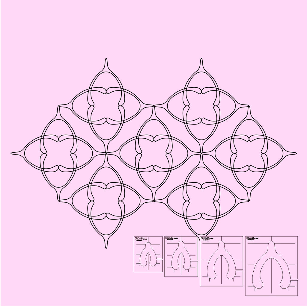 DM Quilting – Wish Bone Templates