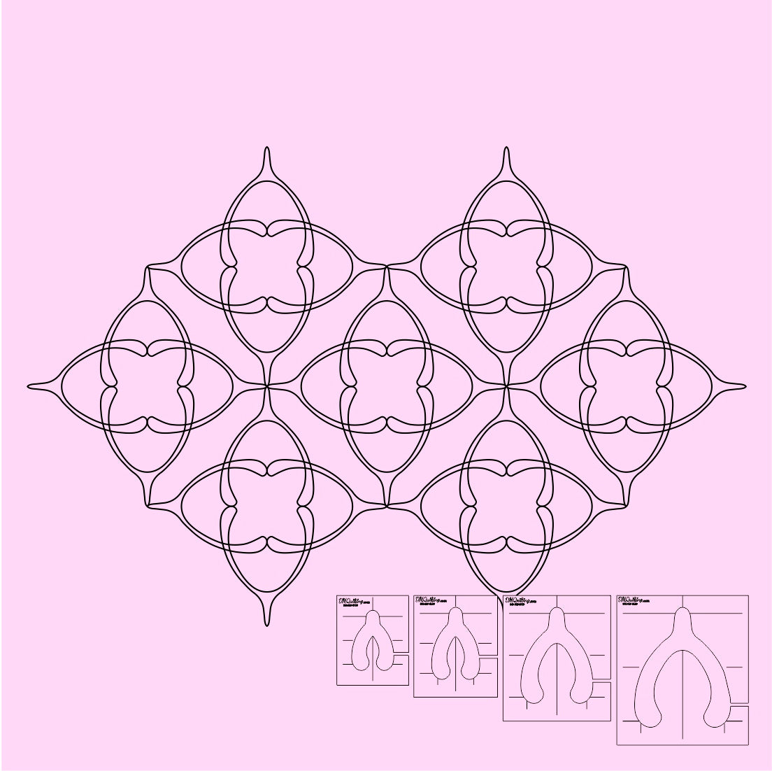 DM Quilting – Wish Bone Templates