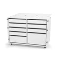 Kangaroo Dingo II K7911 storage cabinet and cutting table in Ash White