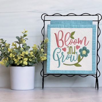 Embroidery Garden Bloom and Grow Mini Hanging included in Mini Hangings Bundle
