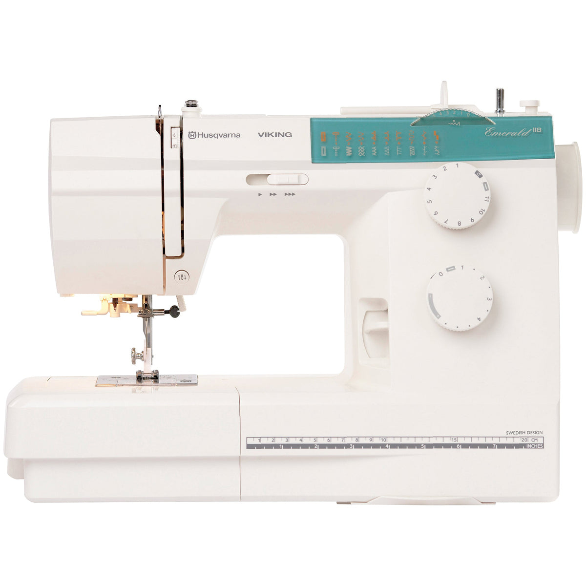 Husqvarna Viking EMERALD 116 sewing machine — official product image 2