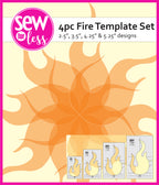 Fire 4pc Template Set by Sew For Less
