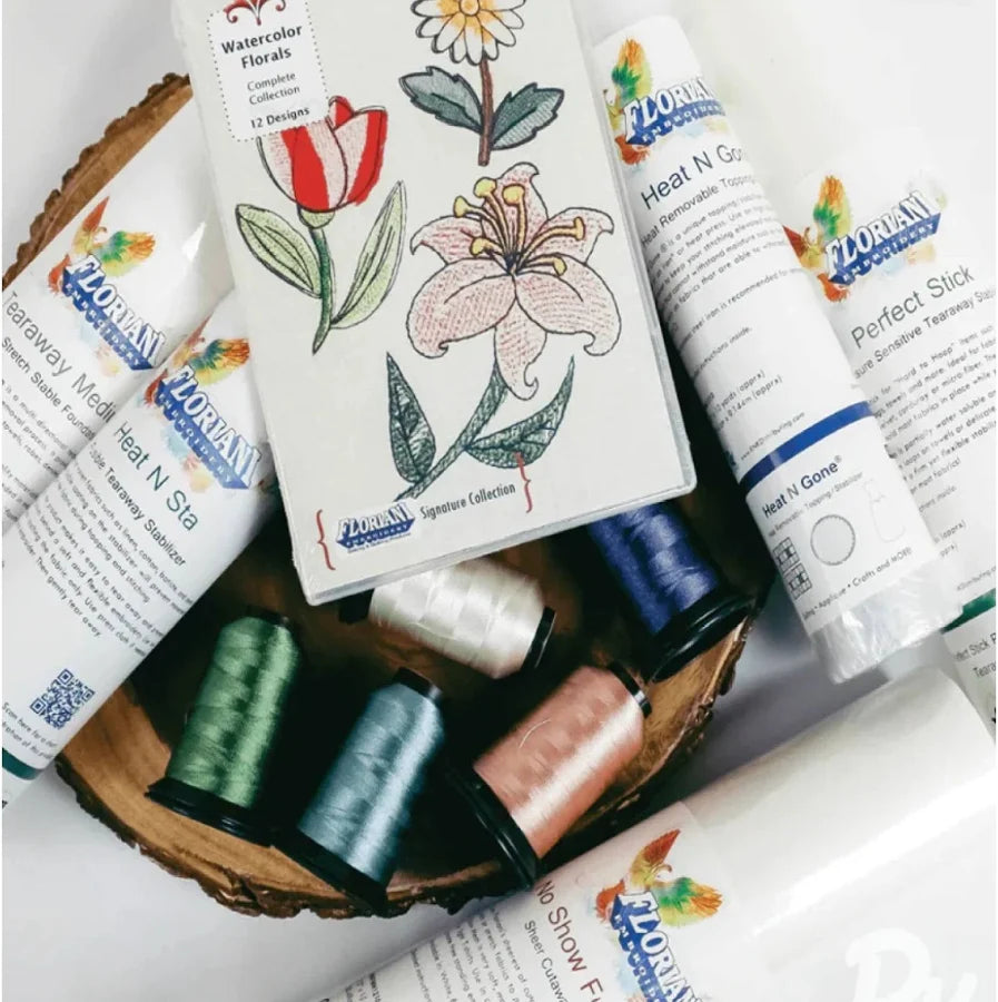 Floriani Fab 5 Stabilizer, Thread & Design Bundle