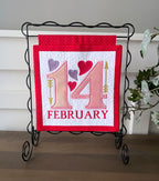 Embroidery Garden February 14 Mini Hanging included in Mini Hangings Bundle