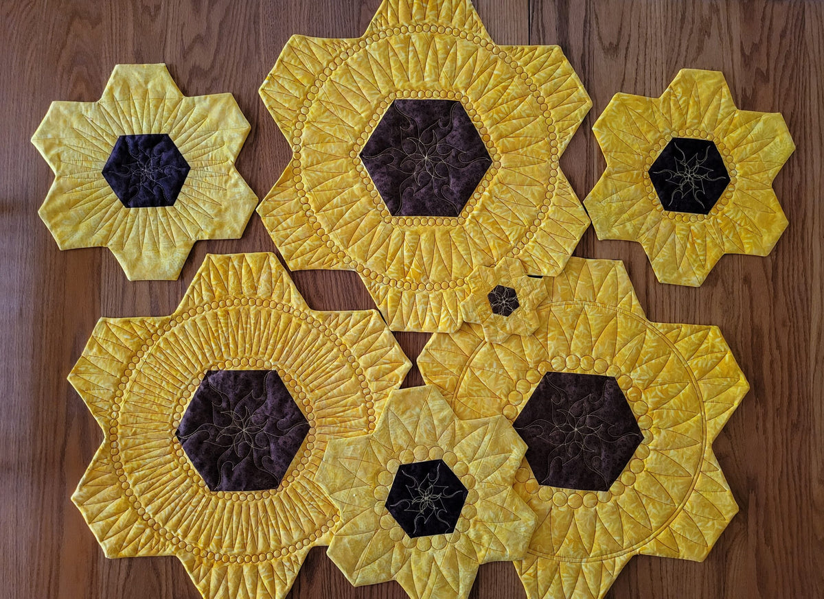 Fire 4pc Template Set by Sew For Less