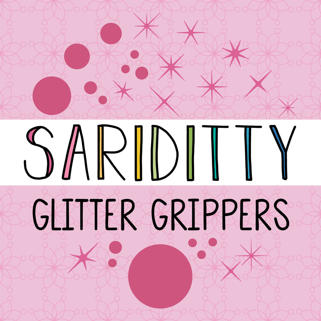 SARIDITTY Circle Glitter Grippers 30pc Set