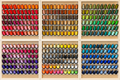 Floriani Great Wall of Thread — 360 Colors & 6 Wood Racks