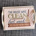 Embroidery Garden House Was Clean Mug Rug included in Mug Rugs and Coasters Bundle