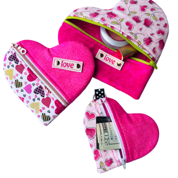 Embroidery Garden Have A Heart Zipper Bags included in Holiday Purse Bundle