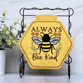 Embroidery Garden Always Bee Kind Hanging included in Mini Hangings Bundle