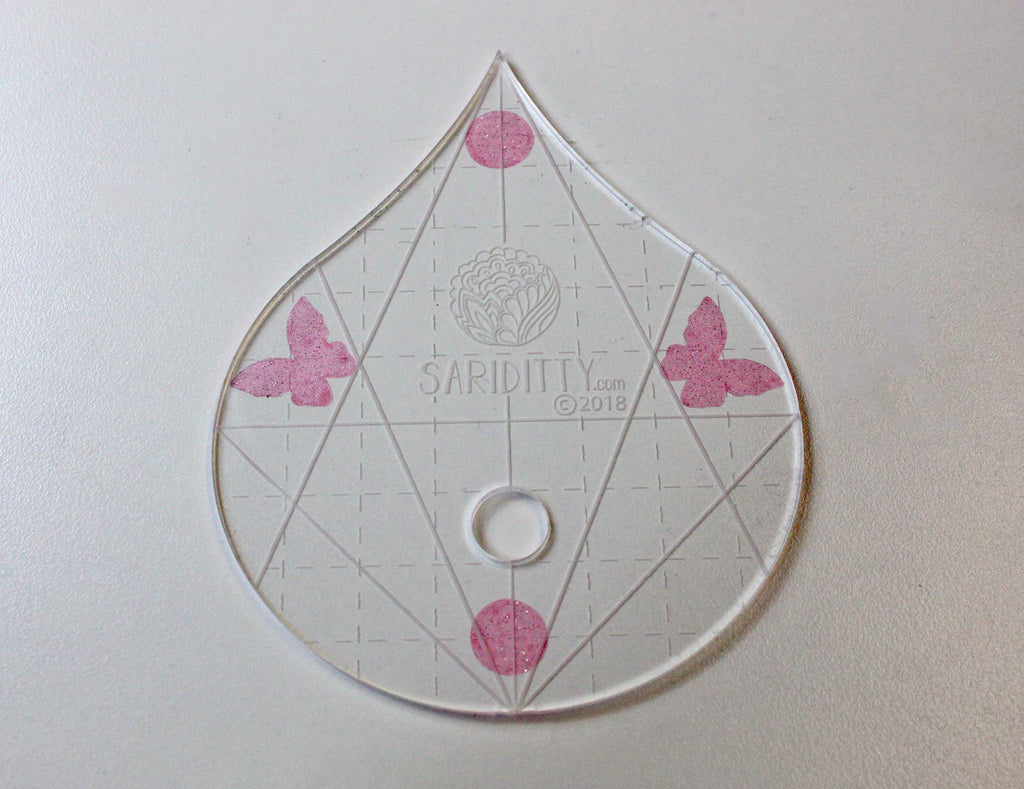SARIDITTY Circle Glitter Grippers 30pc Set