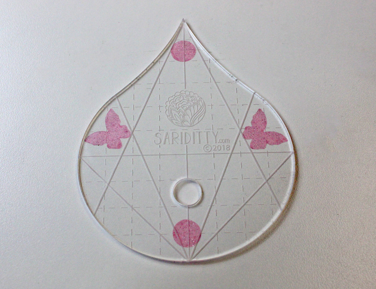 SARIDITTY Circle Glitter Grippers 30pc Set