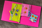 Embroidery Garden Monster School Cases included in Desk to Dorm Bundle