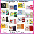 Creative Appliques Mug Rug In-the-Hoop Embroidery Set - Sew Nation USA Exclusive