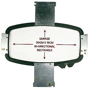 Durkee 30cm x 15cm Rectangular Hoop, 360 Needle Spacing, SWF & Inbro Compatible product image