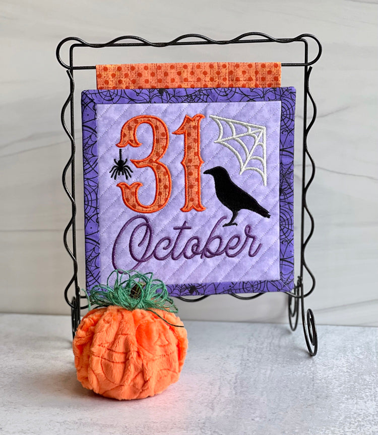 Embroidery Garden October 31 Hanging included in Mini Hangings Bundle