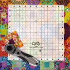 Quilters Select Crystal 10 inch square clear non-slip ruler