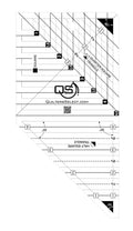 Quilters Select Crystal Mini 3-in-1 clear non-slip ruler