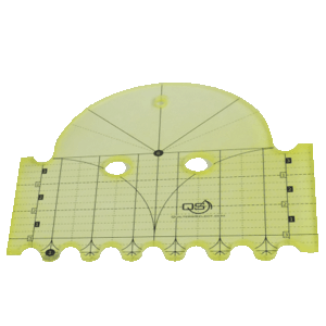 Quilters Select 4 and 2 inch clamshell machine quilting ruler