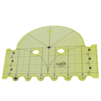 Quilters Select 4 and 2 inch clamshell machine quilting ruler