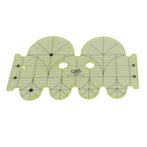 Quilters Select 5 and 2.5 inch clamshell machine quilting ruler