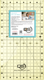 Quilters Select 6.5 by 12 inch non-slip ruler