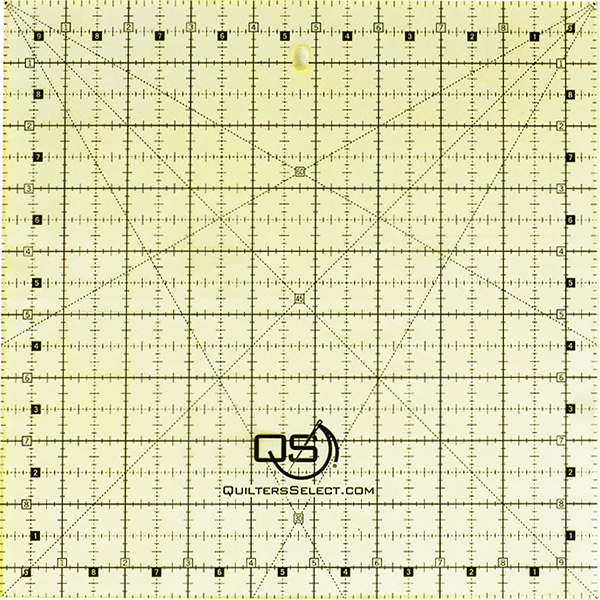 Quilters Select 9.5 inch square non-slip ruler