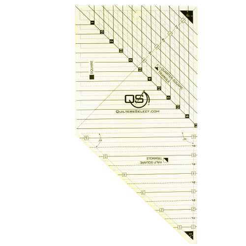 Quilters Select 3-in-1 triangle and square combo ruler