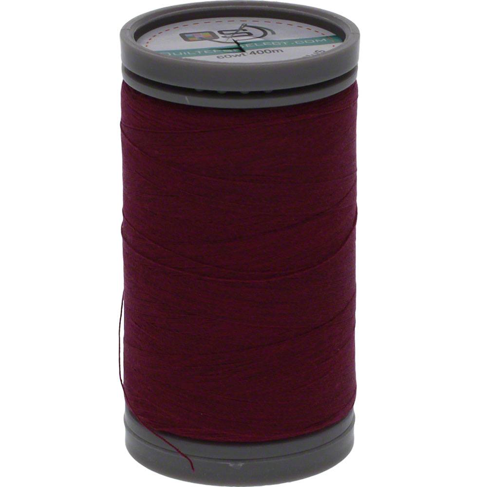 Quilters Select Perfect Cotton Plus 60wt Thread — Merlot, 400m — individual spool