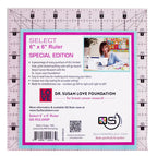 Quilters Select Pink Non-Slip Ruler 6″x 6″ — manufacturer product view 1