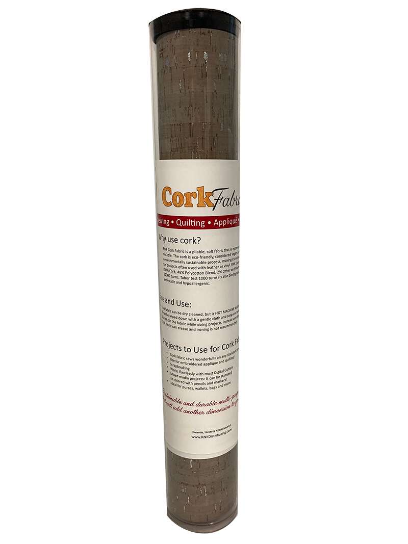 RNK Cork Fabric – Taupe – Roll, 18″ x 25″ — manufacturer product view 2