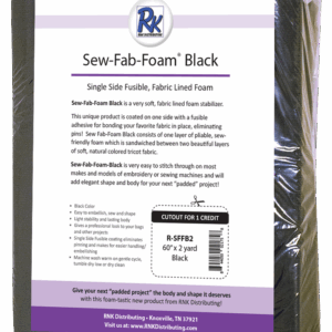 RNK Sew Fab Foam – Black – 60″ x 2yds — manufacturer product view 2