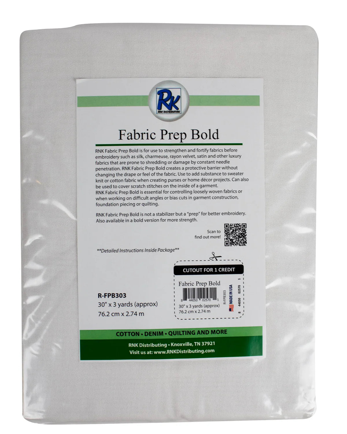 RNK Fabric Prep Bold – 30″ x 3 yards — manufacturer product view 1