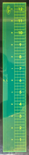 12.5″ CENTERING & BORDER RULER BY SEW BIZ