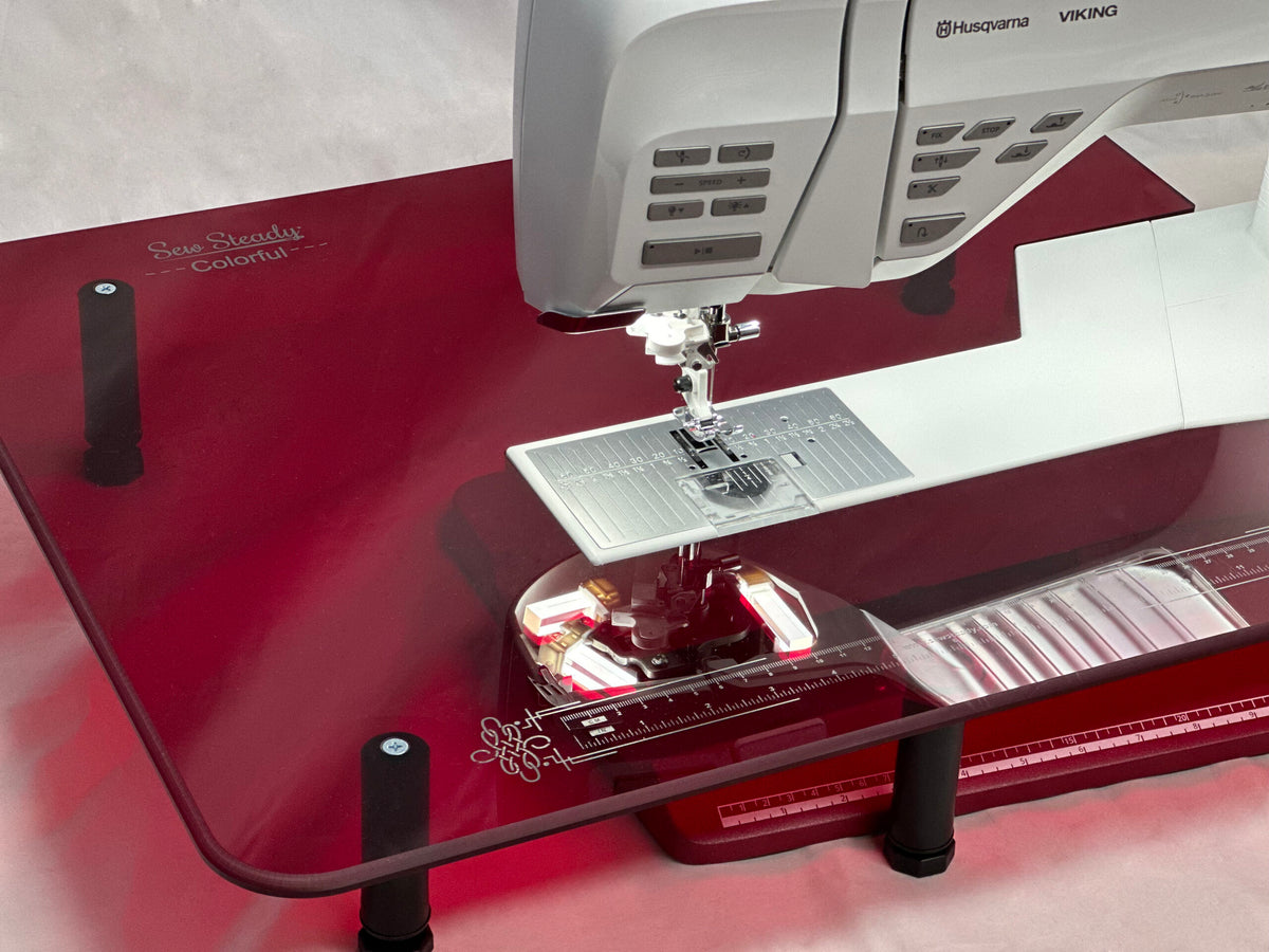 Sew Steady Red Colorful Table