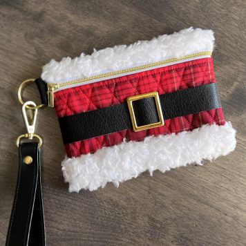 Embroidery Garden Santa Clutch included in Holiday Purse Bundle