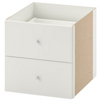 KALLAX two-drawer insert, furniture sold separately, for IKEA KALLAX Thread Storage Tray Insert