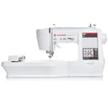 SINGER SE9180 sewing and embroidery machine with extended embroidery arm and large color touchscreen, front profile view
