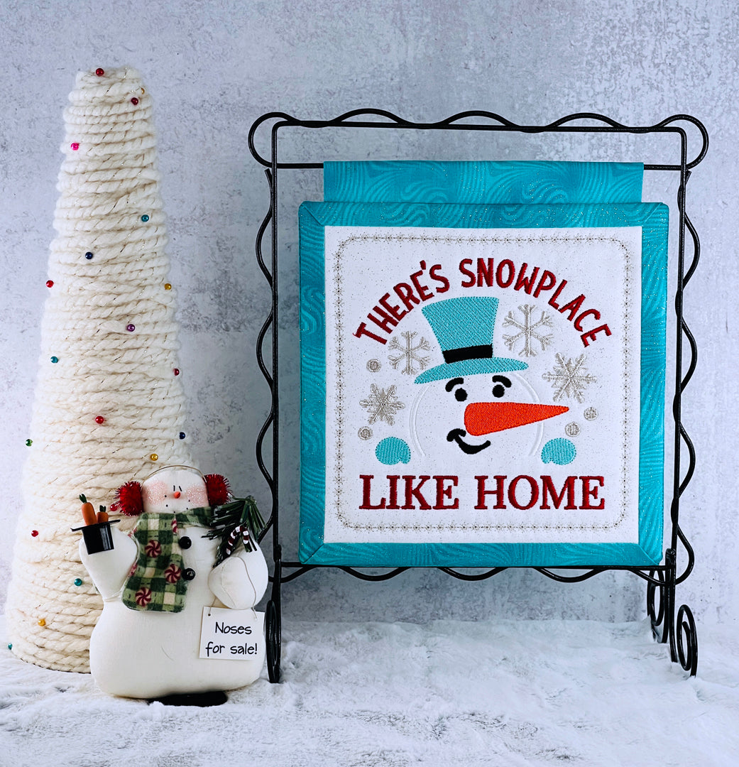 Embroidery Garden Snow Place Like Home Hanging included in Mini Hangings Bundle