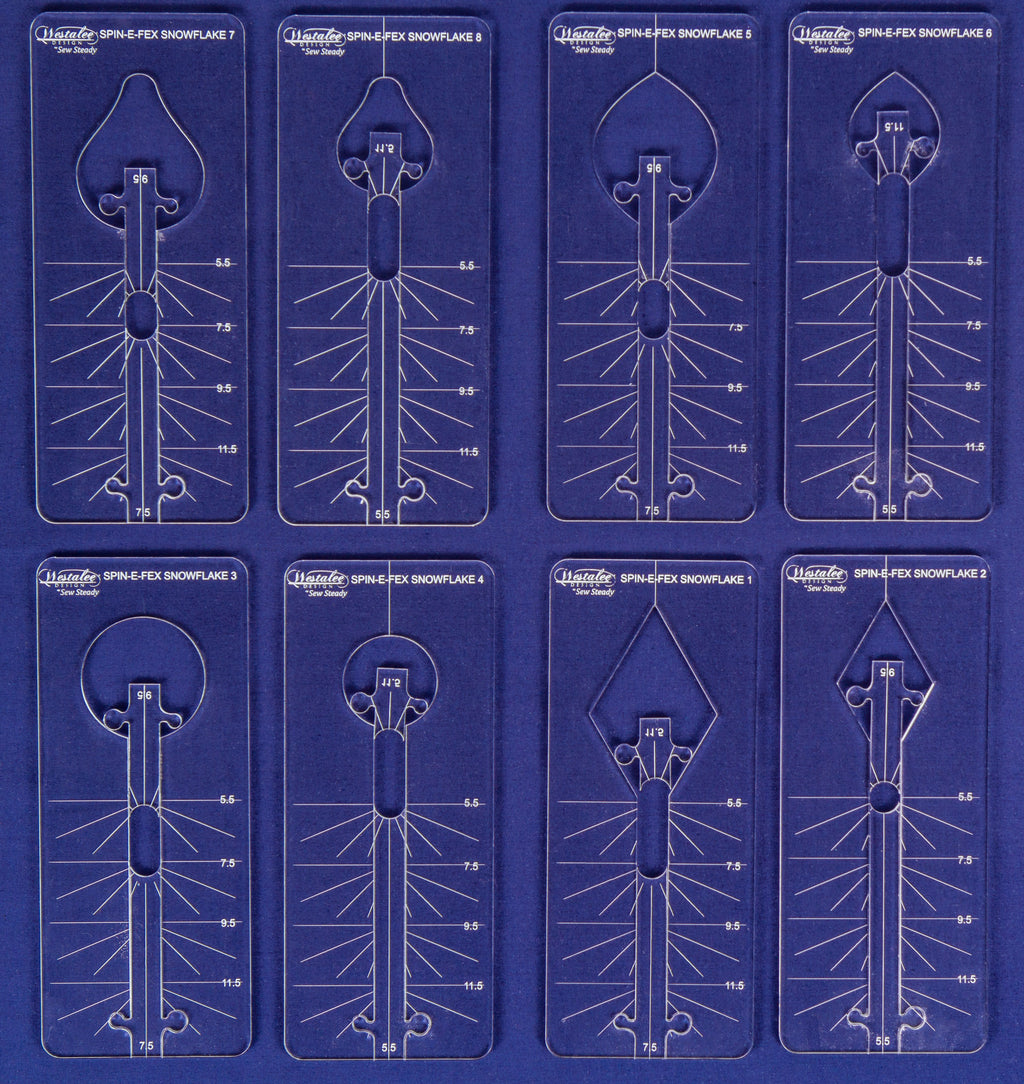Westalee Design Spin-E-Fex Snowflake 2pc Template Sets