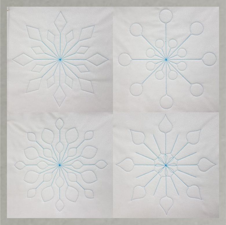 Westalee Design Spin-E-Fex Snowflake Template Set of 8
