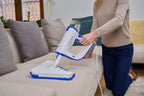 Steamboy Plus 350CS cleaning a sofa with the floor attachment