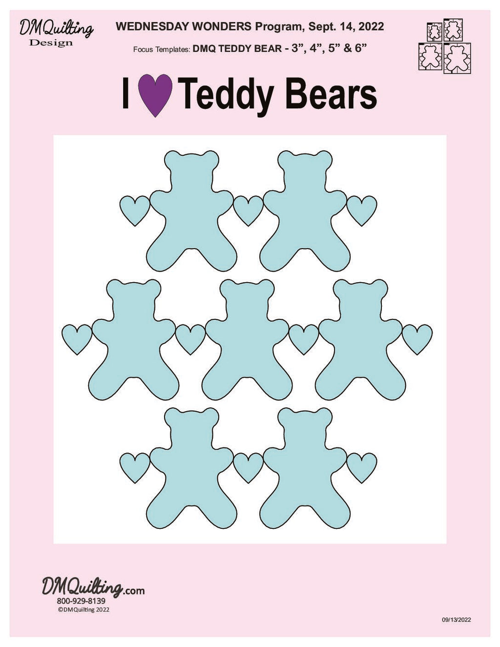 DMQ – Teddy Bear Templates