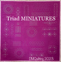 DMQuilting Triad Miniatures 3pc Template Set